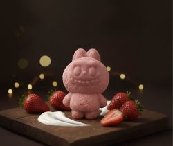 ШОКОЛАДОВО ЛАБУБУ LABUBU ЯГОДА И ЙОГУРД 85гр