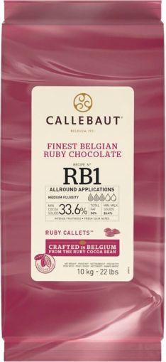 БЕЛГИЙСКИ РУБИ  ШОКОЛАД Callebaut НА КАЛЕТИ 10кг