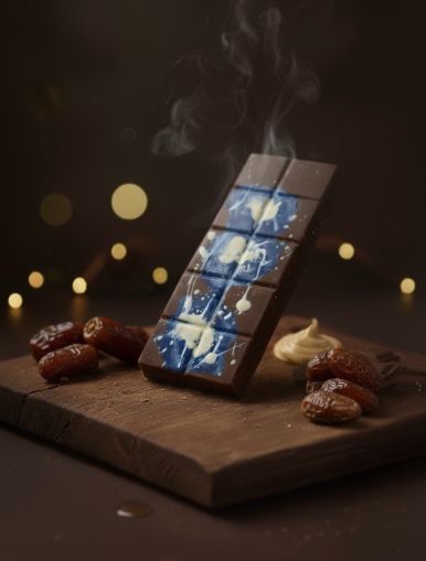 ДУБАЙСКИ С ФЪСТЪЧЕНО МАСЛО,НАТРОШЕНИ СОЛЕНИ ФЪСТЪЦИ,КАРАМЕЛ И ФУРМИ 200гр