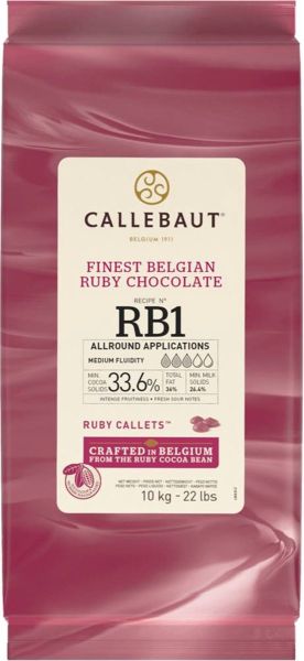 БЕЛГИЙСКИ РУБИ  ШОКОЛАД Callebaut НА КАЛЕТИ 10кг
