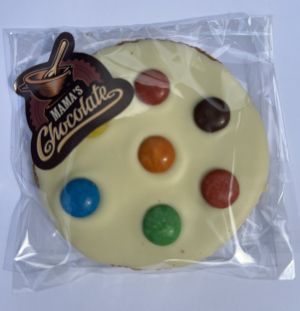 БЕЛГИЙСКИ КАРАМЕЛЕНИ ВАФЛИ С БЯЛ БЕЛГИЙСКИ ШОКОЛАД 