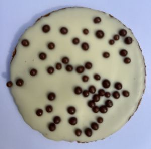 БЕЛГИЙСКИ КАРАМЕЛЕНИ ВАФЛИ С БЯЛ БЕЛГИЙСКИ ШОКОЛАД 