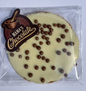 БЕЛГИЙСКИ КАРАМЕЛЕНИ ВАФЛИ С БЯЛ БЕЛГИЙСКИ ШОКОЛАД 