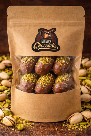 ДУБАЙСКА ФУРМА МЛЕЧЕН ШОКОЛАД С ПЪЛЖЕЖ ОТ ШАМ ФЪСТЪК И КАДАИФ